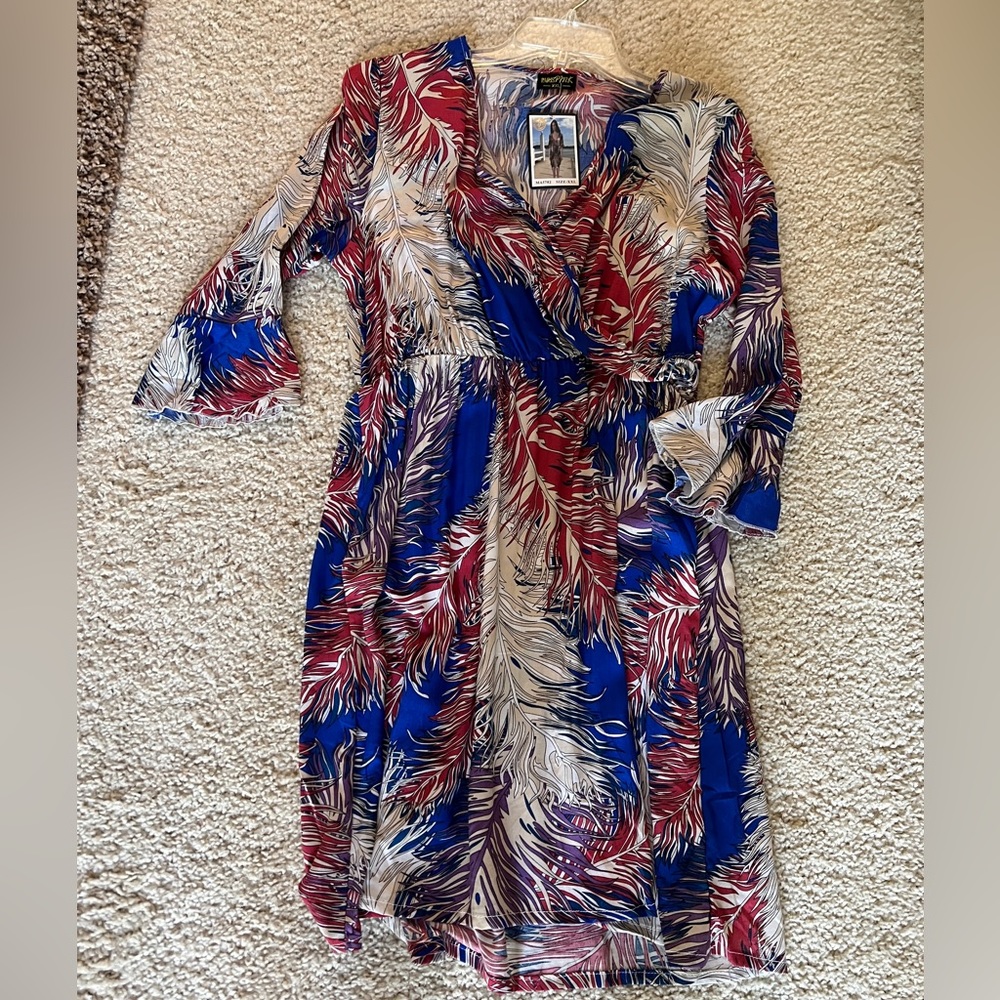 Black with roses dress